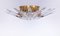 Sunburst Flush Mount in Crystal and Gilt Brass attributed to Oscar Torlasco for Stilkronen, 1970s 4