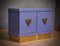 Mid-Century Violet and Brass Dry Bar, 1980s 2
