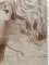 French School Artist, Attention, 6th Head, 1700s, Red Chalk on Paper, Framed 12