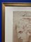 French School Artist, Attention, 6th Head, 1700s, Red Chalk on Paper, Framed 5