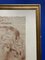 French School Artist, Attention, 6th Head, 1700s, Red Chalk on Paper, Framed 6