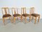 Art Deco Arts and Crafts Dining Chairs, 1930s, Set of 4 1