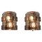 Amber Murano Glass and Chrome Wall Sconces by Carlo Nason for Mazzega, 1960s, Set of 2, Image 2