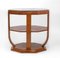 Large English Art Deco Octagonal Walnut Coffee Table with Geometric Top, 1930s 8