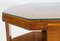 Large English Art Deco Octagonal Walnut Coffee Table with Geometric Top, 1930s 10