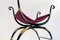 French Stool in Wrought Iron 2