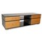 Spectral Cl 1552 Glass Wood Metal Sideboard Black Brown Grey Lowboard Mediaboard 1