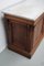 Antique French Pitch Pine and Marble Shop Counter 8