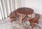 Scandinavian Cabinetmaker Table and Benches in Pine, 1940s, Set of 3 3