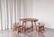 Scandinavian Cabinetmaker Table and Benches in Pine, 1940s, Set of 3 2
