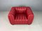 Red Leather Club 1910 Chair by Josef Hoffmann for Wittmann 3