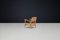 Mid-Century Sculpted Armchair in Oak and Rattan attributed to Børge Mogensen for Fredericia, France, 1950s, Image 9