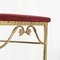 High Back Chiavari Chair in Brass and Embroidery, 1960s 5