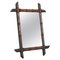 Faux Bamboo Mirror in Wood, 1940s 1