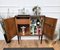 Moderner italienischer Mid-Century Nussholz & Spiegelmosaik Trockenbar Schnapsschrank, 1950er 4