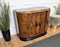 Italienischer Vintage Art Deco Barschrank aus Nussholz & Spiegelmosaik, 1940er 7