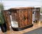 Italienischer Vintage Art Deco Barschrank aus Nussholz & Spiegelmosaik, 1940er 8