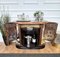 Italienischer Vintage Art Deco Barschrank aus Nussholz & Spiegelmosaik, 1940er 3