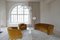 Schwedische Art Deco Stühle und Sofa aus Samt, 1930er, 3er Set 4