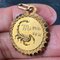 Großer Französischer Perroud Skorpion Sternzeichen Starsign 18 Karat Gelbgold Anhänger, 1930er 6