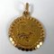 Großer Französischer Perroud Skorpion Sternzeichen Starsign 18 Karat Gelbgold Anhänger, 1930er 12