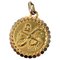 Colgante de oro amarillo de 18 kt con signo del zodiaco Libra francés Perroud, años 30, Imagen 1