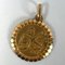 Colgante de oro amarillo de 18 kt con signo del zodiaco Libra francés Perroud, años 30, Imagen 11