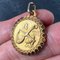Colgante de oro amarillo de 18 kt con signo del zodiaco Libra francés Perroud, años 30, Imagen 6