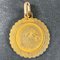 Colgante de oro amarillo de 18 kt con signo del zodiaco Libra francés Perroud, años 30, Imagen 3