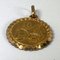 Colgante de oro amarillo de 18 kt con signo del zodiaco Libra francés Perroud, años 30, Imagen 13