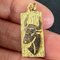 Colgante de medalla con dije del signo del zodiaco Tauro francés en oro amarillo de 18 k, años 60, Imagen 5
