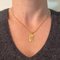 Colgante de medalla con dije del signo del zodiaco Tauro francés en oro amarillo de 18 k, años 60, Imagen 4