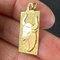 Colgante de medalla con dije del signo del zodiaco Tauro francés en oro amarillo de 18 k, años 60, Imagen 6