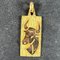 Colgante de medalla con dije del signo del zodiaco Tauro francés en oro amarillo de 18 k, años 60, Imagen 2