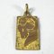 Colgante de medalla con el signo del zodiaco Ares de Capricornio francés en oro amarillo de 18 k, años 60, Imagen 13