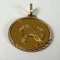 Französischer Stier Anhänger mit Sternzeichen aus 18 Karat Gelbgold, 1960er 14