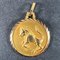 Französischer Stier Anhänger mit Sternzeichen aus 18 Karat Gelbgold, 1960er 2
