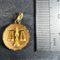 Französischer Vintage Waage Sternzeichen Sternzeichen 18 Karat Gelbgold Anhänger, 1960er 9