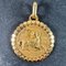 Großer Französischer Perroud Ares Sternzeichen Anhänger aus 18 Karat Gelbgold, 1930er 2