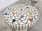 Juego de taburetes vintage de mosaico, 1960, Imagen 2