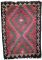 Handgemachter Afghanischer Vintage Kilim Teppich, 1960er 1