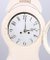 Swedish White Mora Clock Svangd Model, 1800s 4
