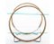 Antique Art Deco Swedish Wheel Occasional Hoop Table with Glass 2 Shelves. 1930s 5