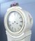 Antique Swedish White Mora Clock with Hand-Painted Roses, 1800s 4