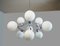 White Opaline Glass Sputnik Chandelier, 1970s 1