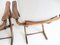 Vintage Wood & Velvet High Backed Armchairs, Set of 2, Image 10
