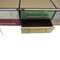 Italienisches Mid-Century Modern Sideboard aus Holz & Farbglas, 1950er 12