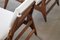 Hunting Chairs with Ottoman by Heinz Heger for Veb Deutsche Werkstätten Hellerau, Germany, 1950s, Set of 4 2