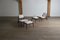 Hunting Chairs with Ottoman by Heinz Heger for Veb Deutsche Werkstätten Hellerau, Germany, 1950s, Set of 4 3