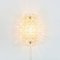 Skandinavische Mid-Century Wandlampe aus Blasenglas & Messing von Carl Fagerlund für Orrefors, Schweden, 1960er 5